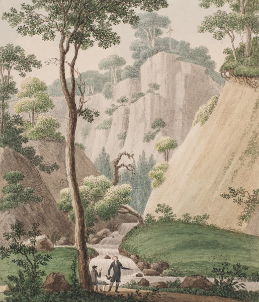 En udsigt ved Liselund på Møen 1805