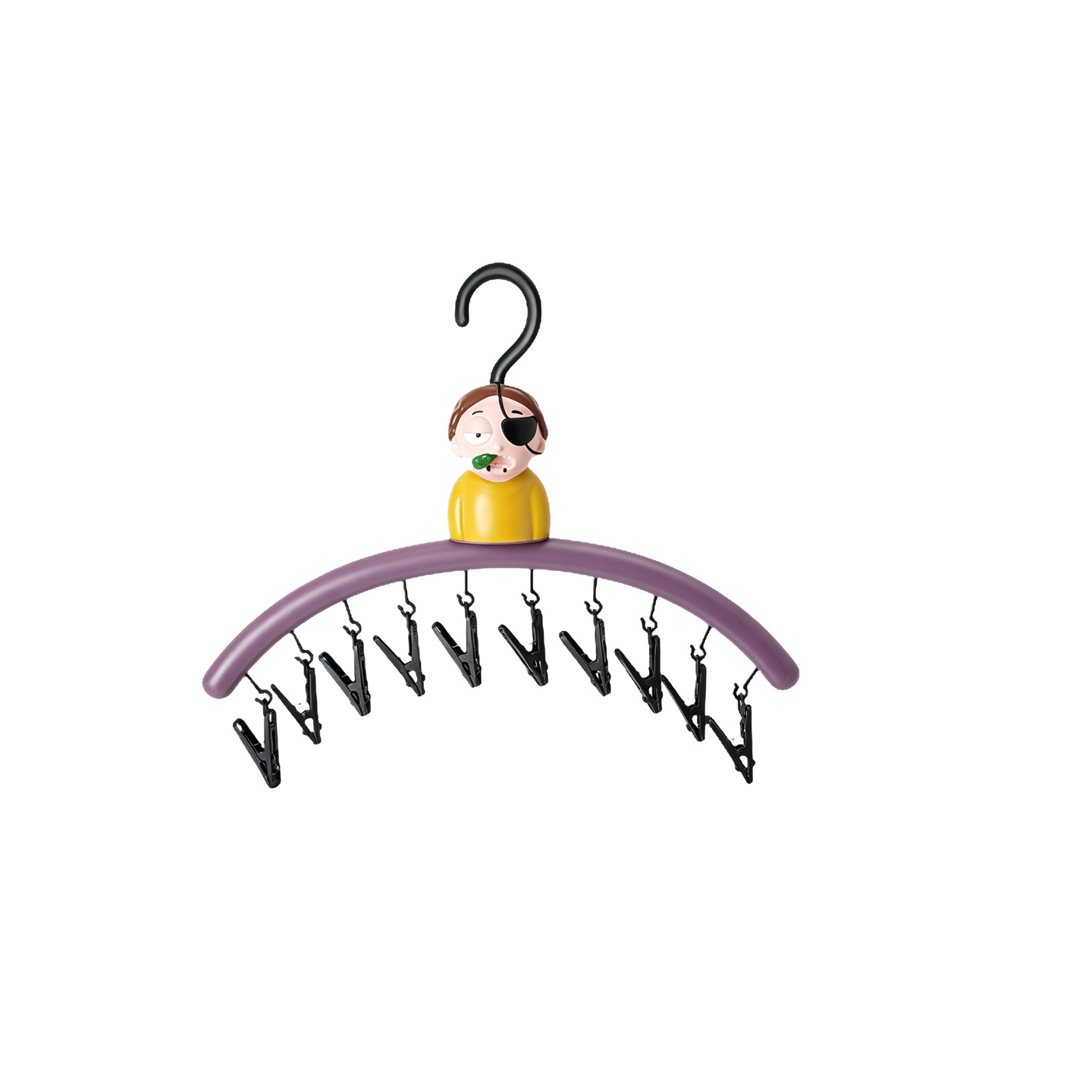 Cartoon drying rack with clips