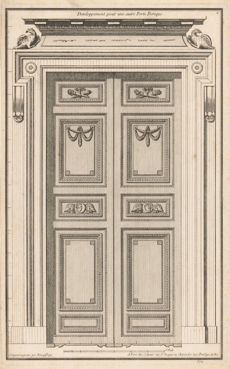 Developpement pour une autre Porte Dorique 1767