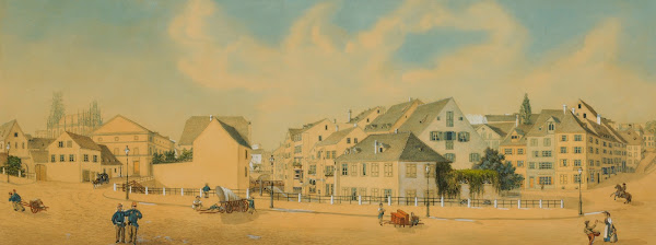 Steinenberg und Birsig in Basel