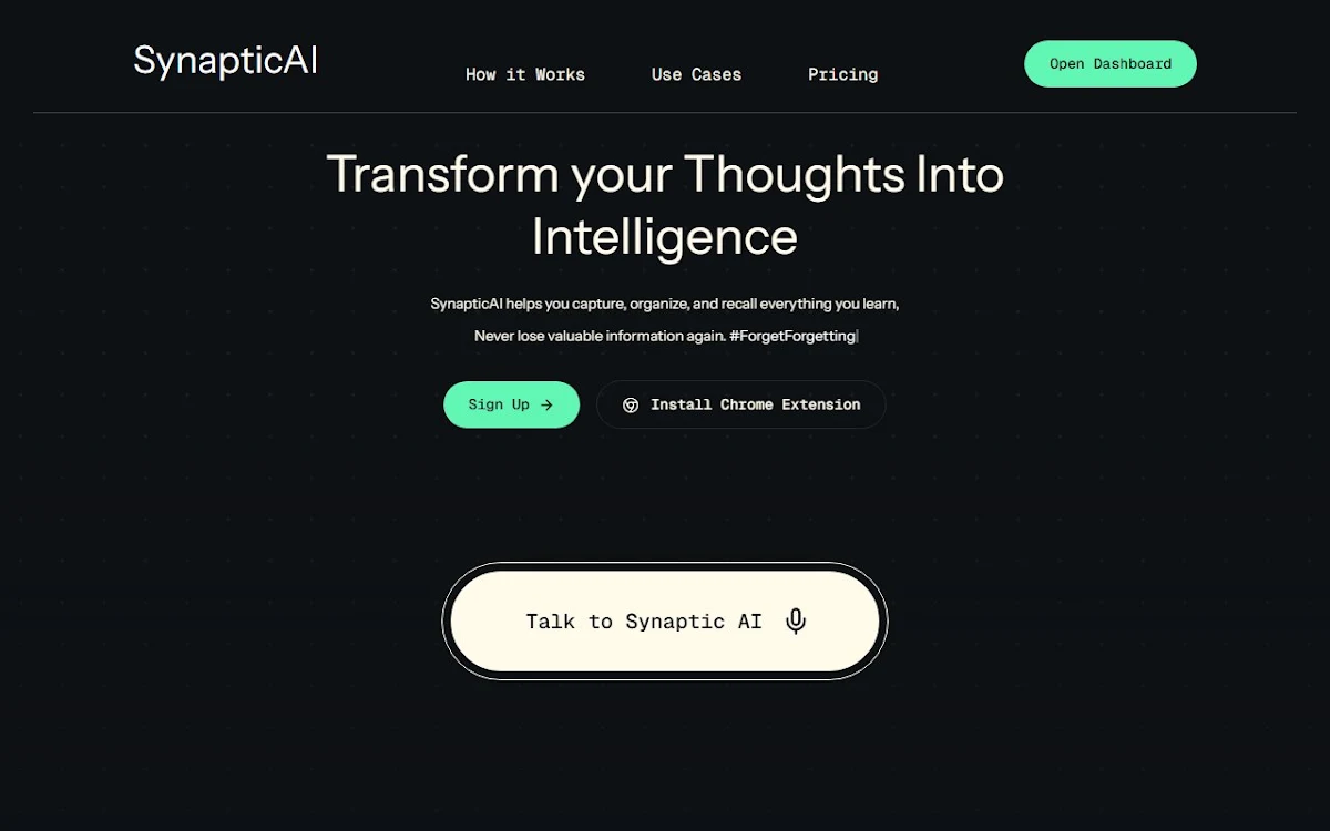 Captura de Synaptic AI
