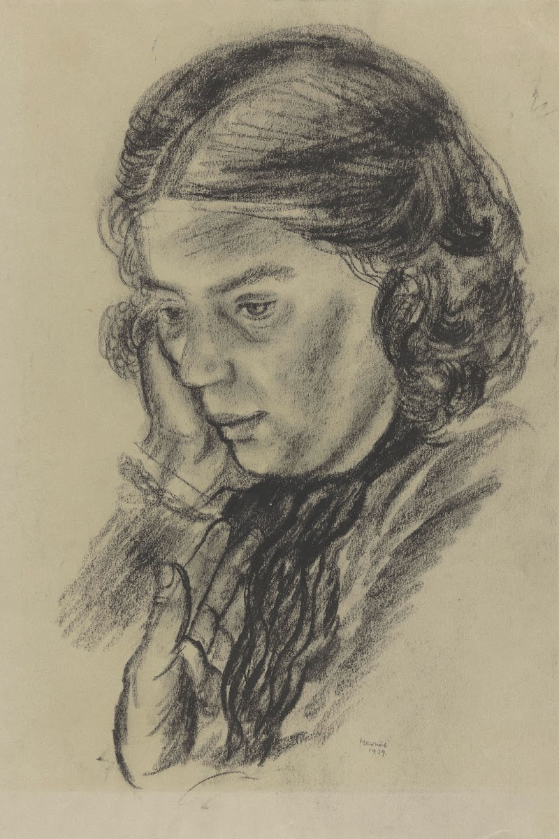Portret van de vrouw van de kunstenaar Tonia 1939