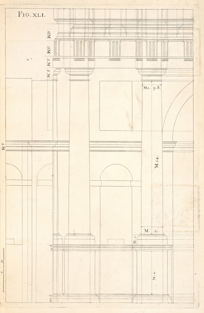 The geometrical elevation of the foregoing design 1707