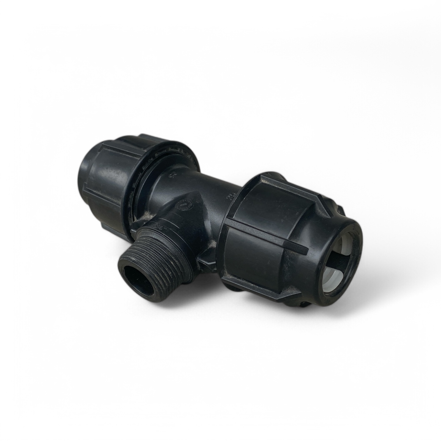 Kindraco PE Compression Tee Male Adapter