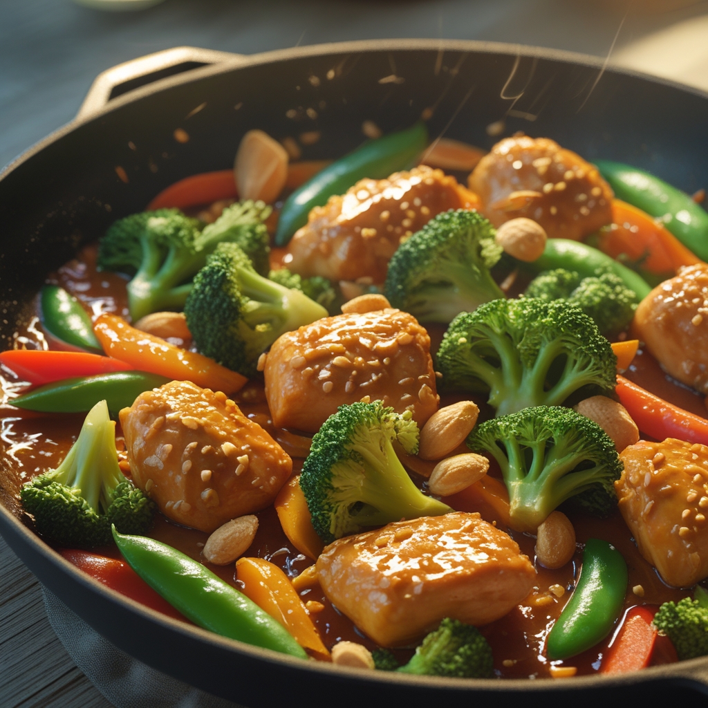 Peanut Butter Chicken Power Skillet