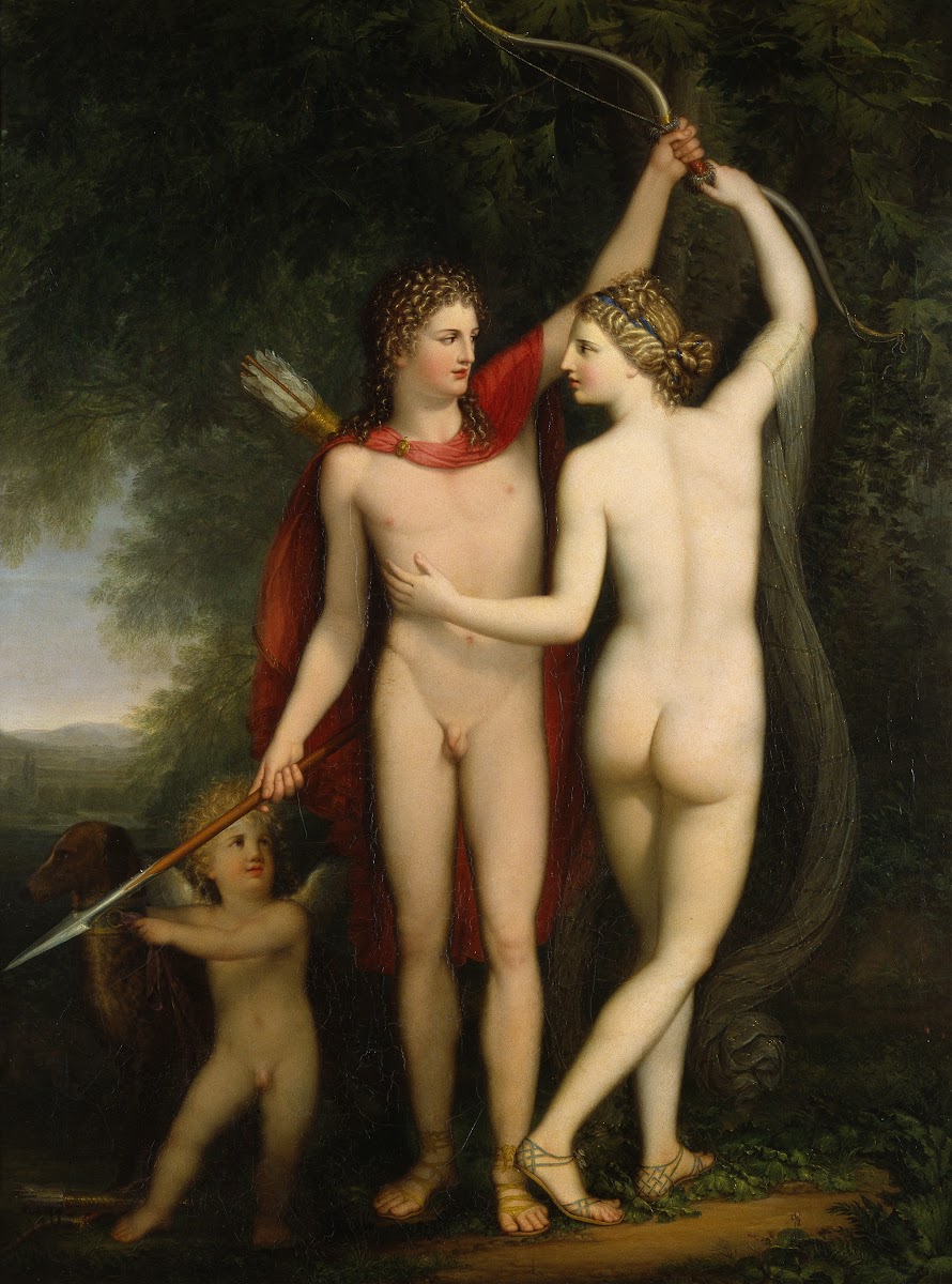 Venus Adonis and Cupid