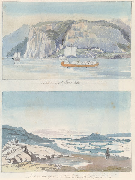 North Shore of Great Slave Lake and View to Seaward from Montreal Island