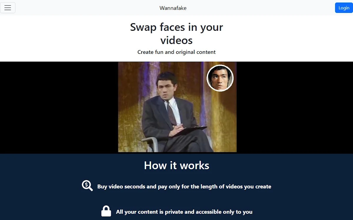 Captura de Wannafake