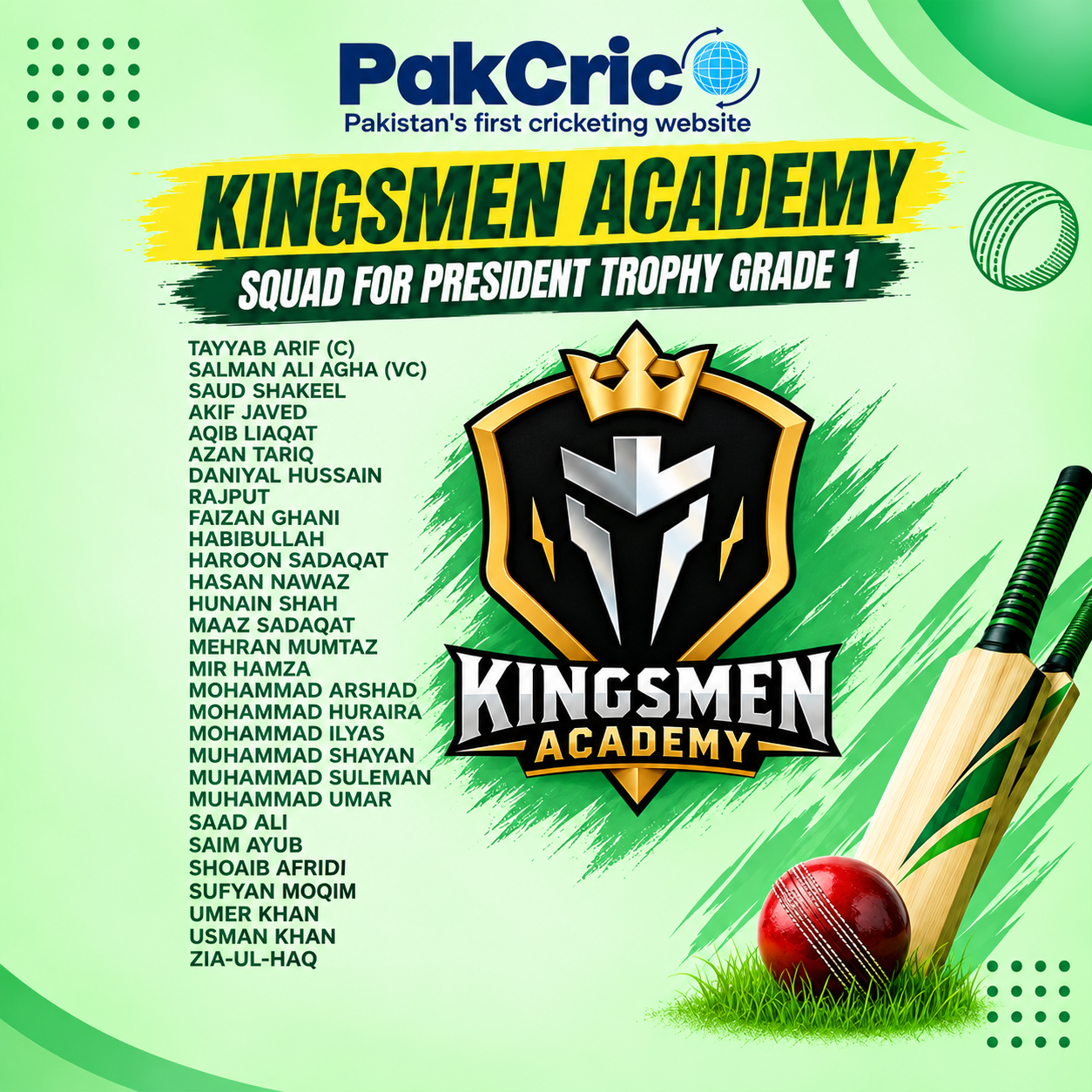 Kingsmen Academy Squad