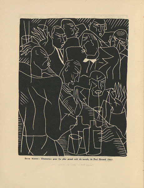 Denis Martin   Illustration pour Le plus grand café du monde de Paul Morand 1931
