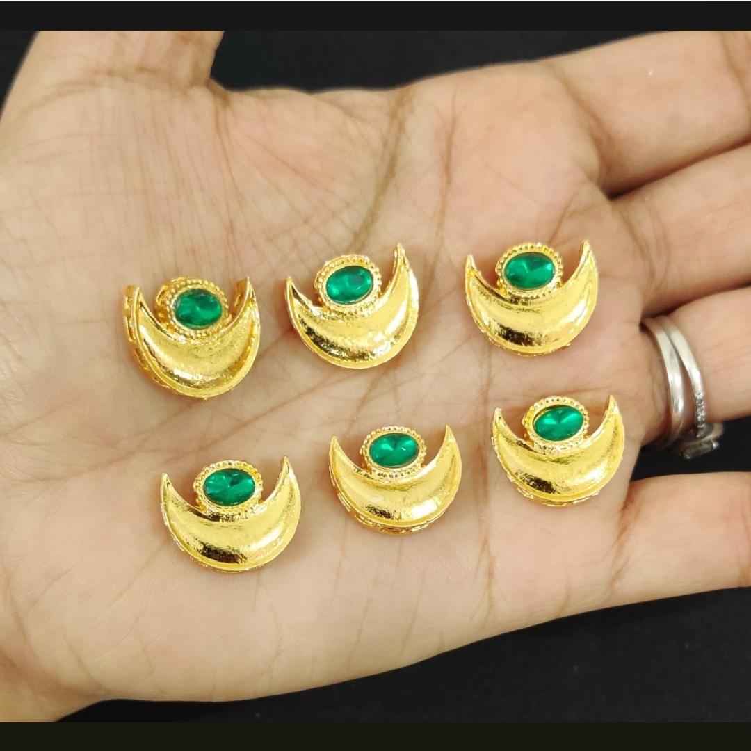 Oval Chandtra Green-C205-pack of 6