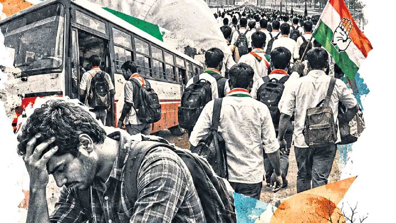 Telangana Congress Moves Protest to Delhi Amid Youth Anger