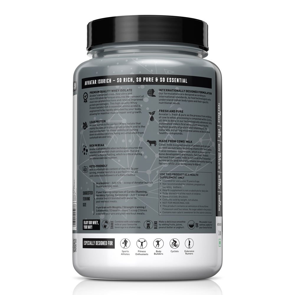 Avvatar Isorich Protein Chocolate Hazelnut Flavour, 1 Kg
