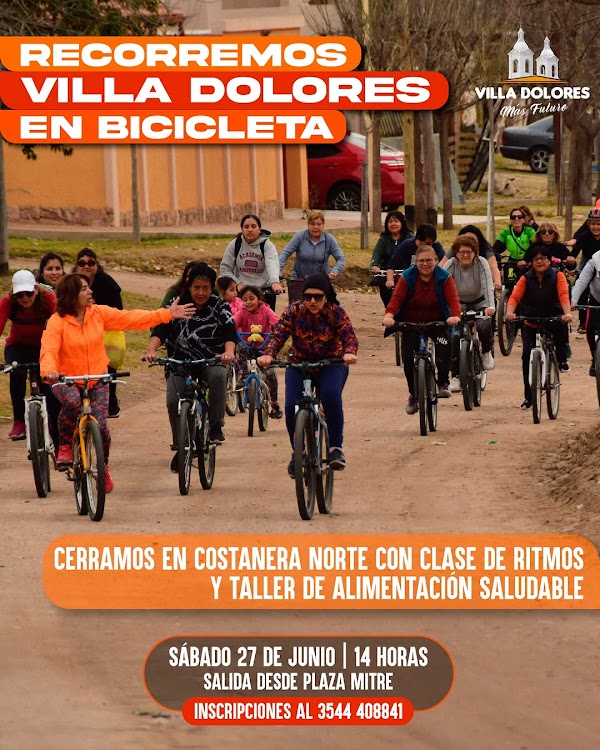 Recorremos Villa Dolores en Bicicleta