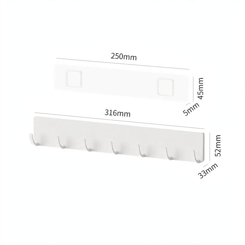Wall-mounted spice rack without drilling