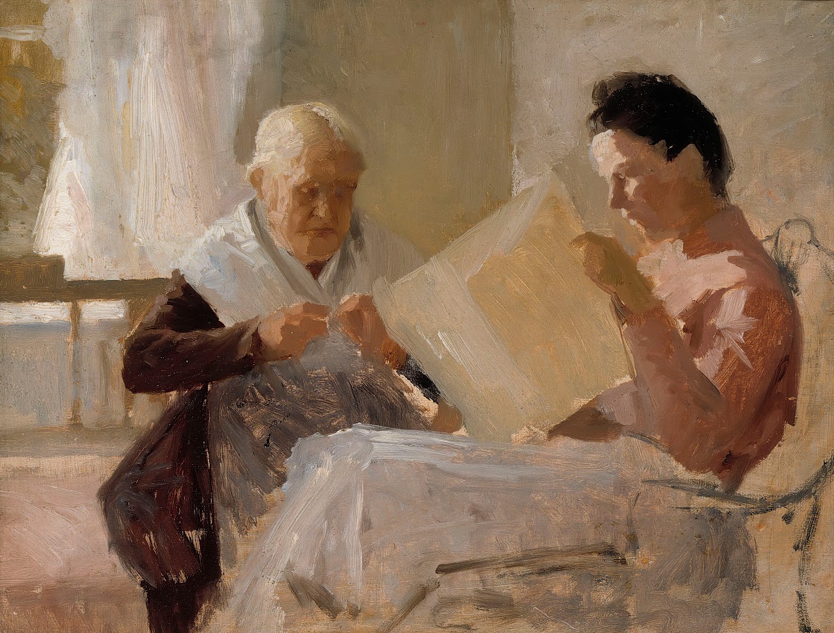 Annie Edelfelt With Fredrika Snygg 1888