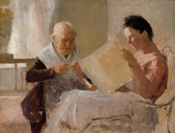 Annie Edelfelt With Fredrika Snygg 1888