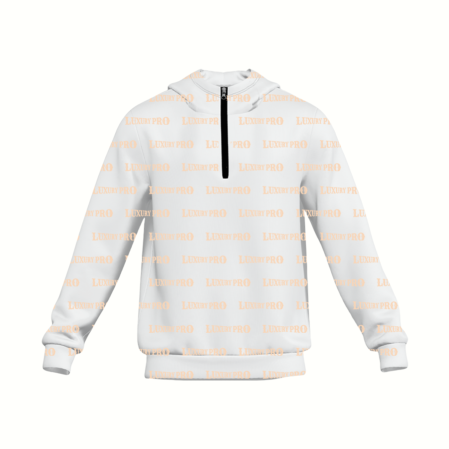 AOP 3D Half zip hoodie without ribbon