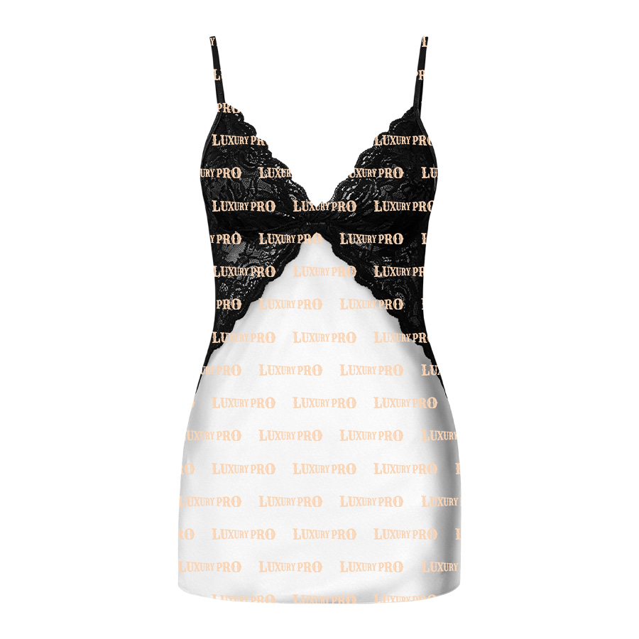 AOP Lace Spaghetti Strap Dress