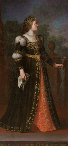 Portait of Beatrice of Ginevra wife of Tomaso I 18th Century