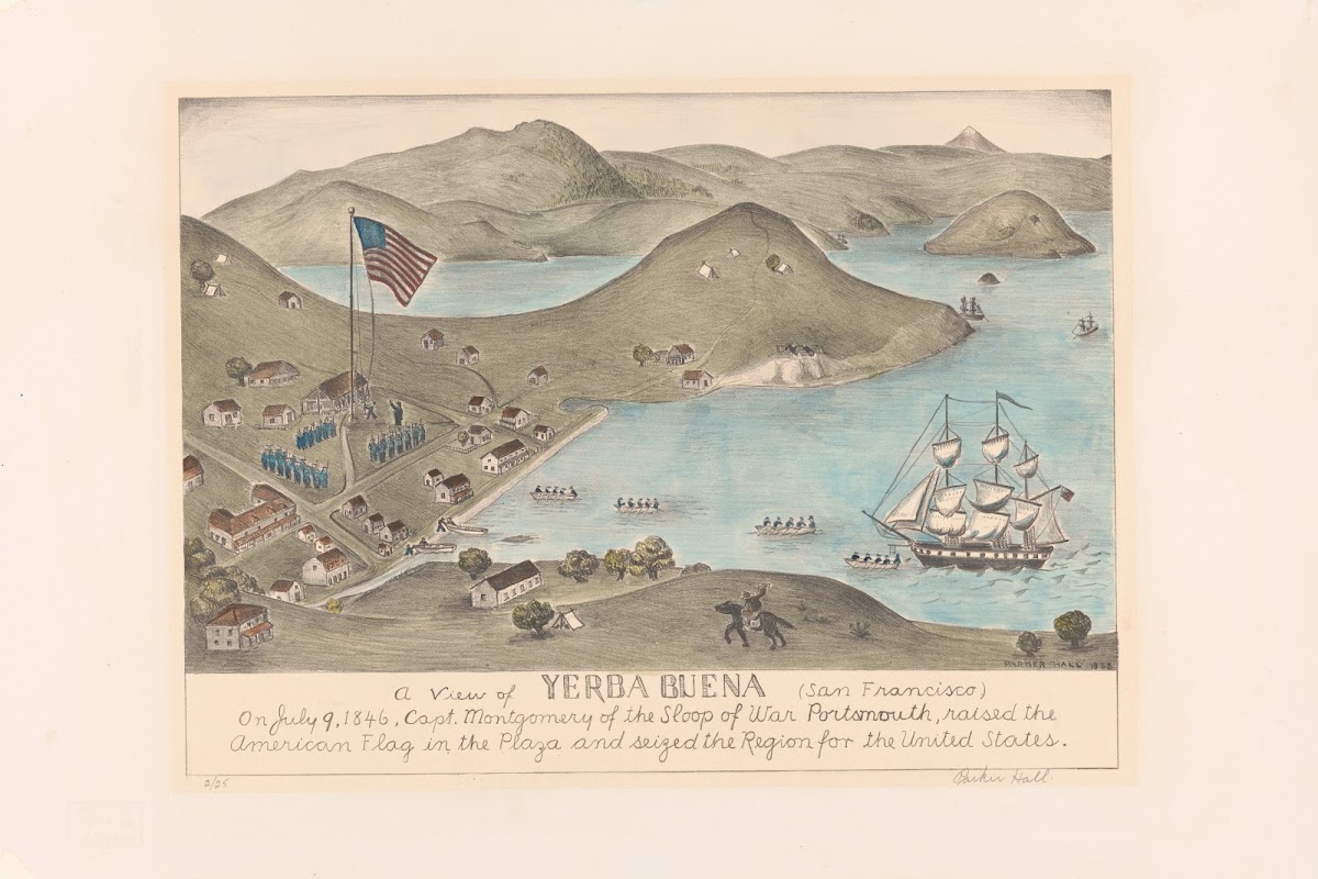 A view of Yerba Buena San Francisco On July 9 1846 1933