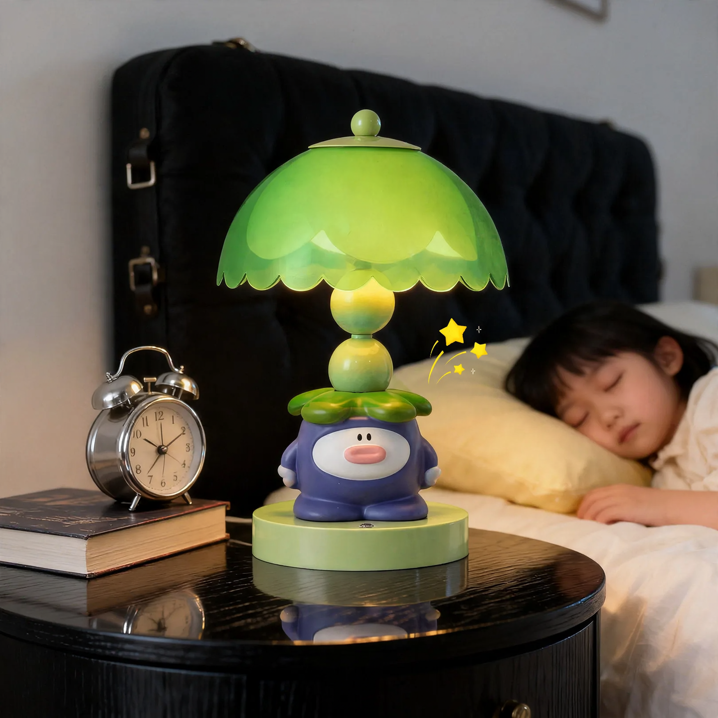 Mangosteen table lamp with dimming function