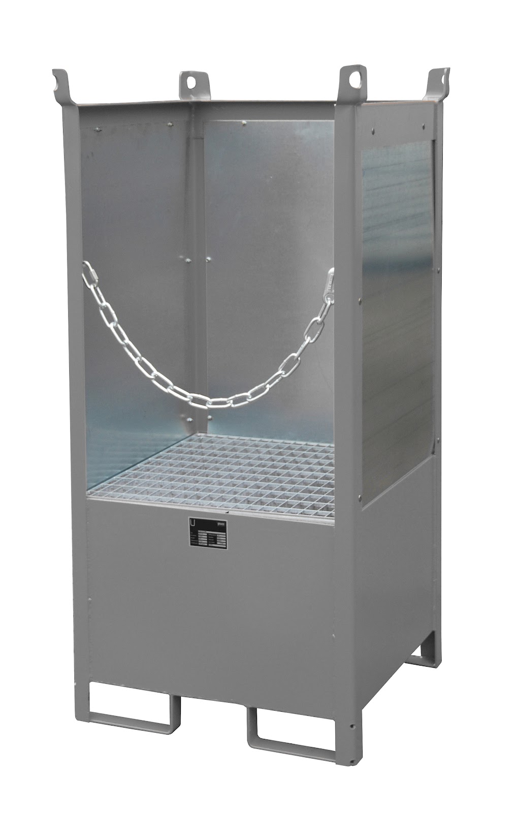 Vaten-stapelpallets FSP-1 G, gelakt, Muisgrijs