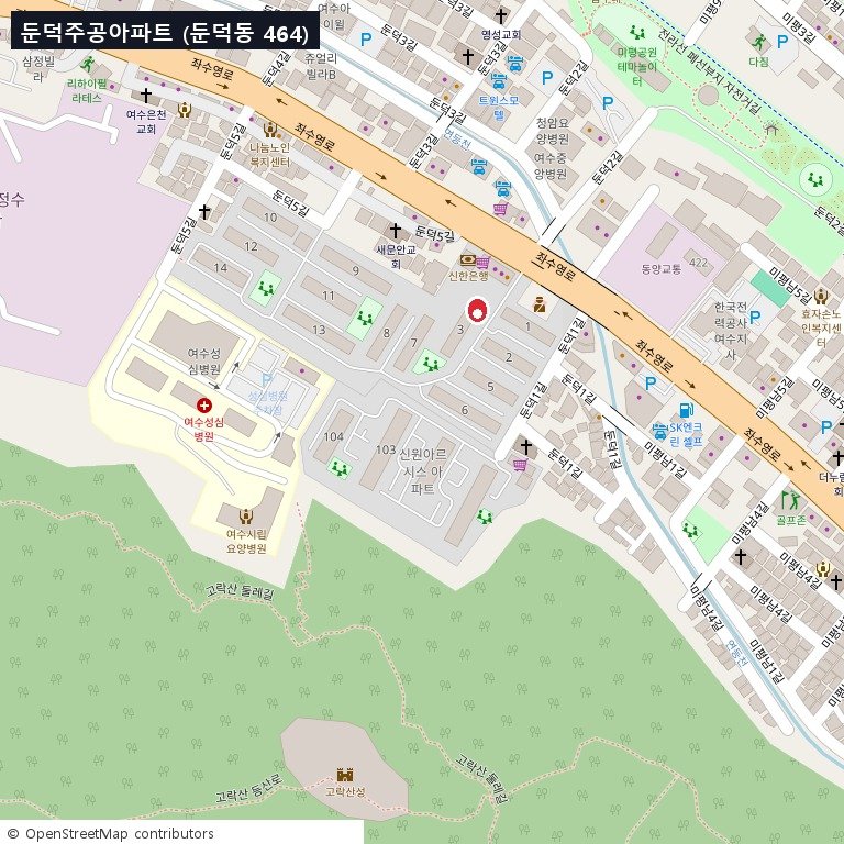 둔덕주공아파트 상세 위치 지도