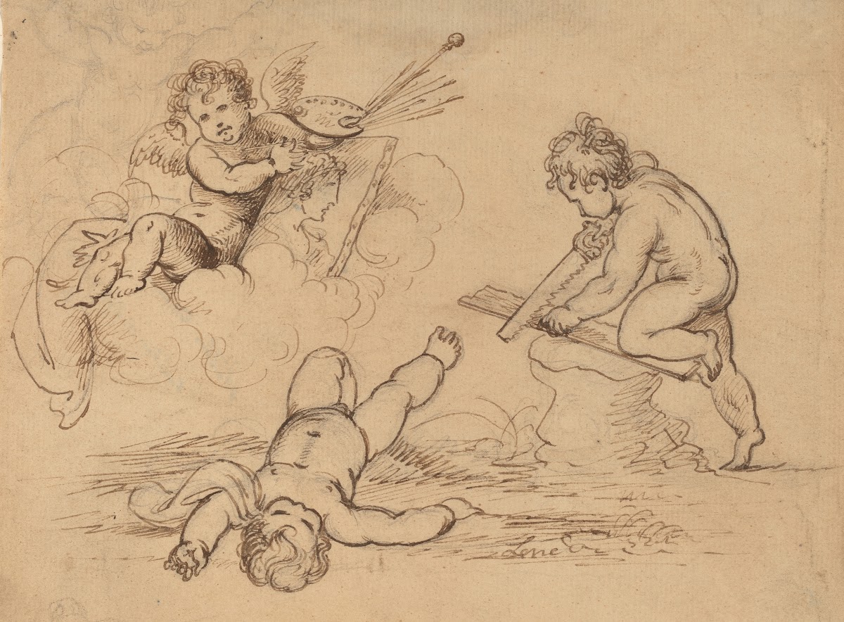 Allegory  Four Putti 1780 1790