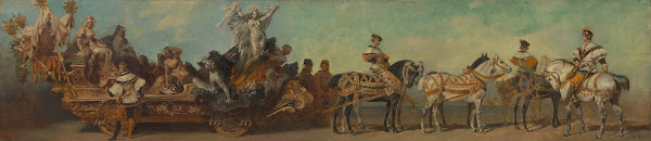 Entwurf zum Festzug 1879  Der Bergbau 1879