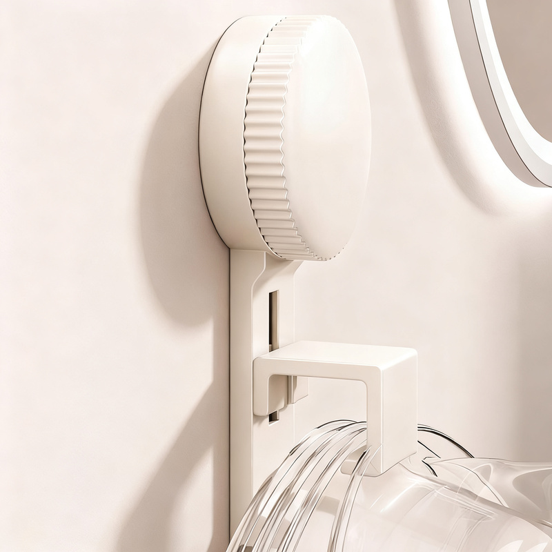 Suction cup sink hook, wall-mounted