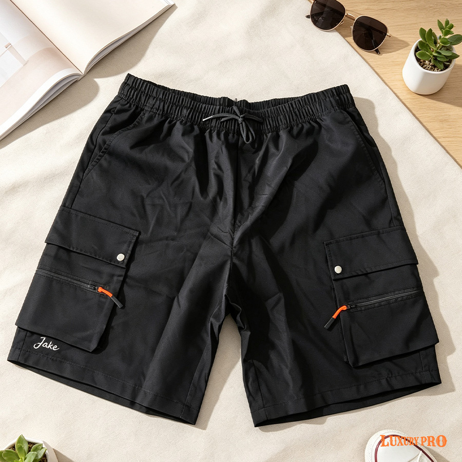 2D Multi-Pocket Cargo Shorts
