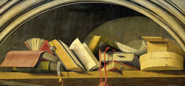 Still Life with Books in a Niche 1442   1445