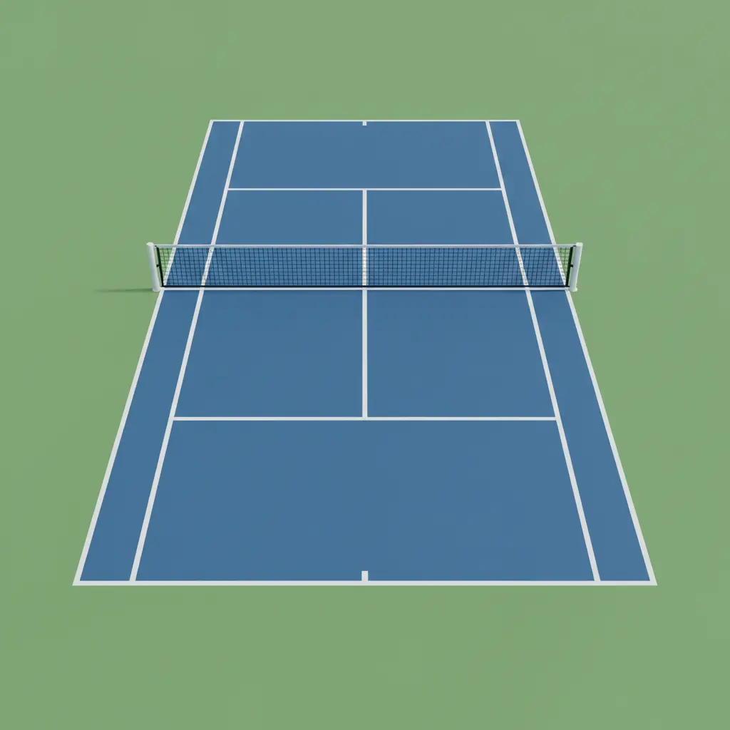 Ukuran lapangan pickleball yang diakui secara resmi
