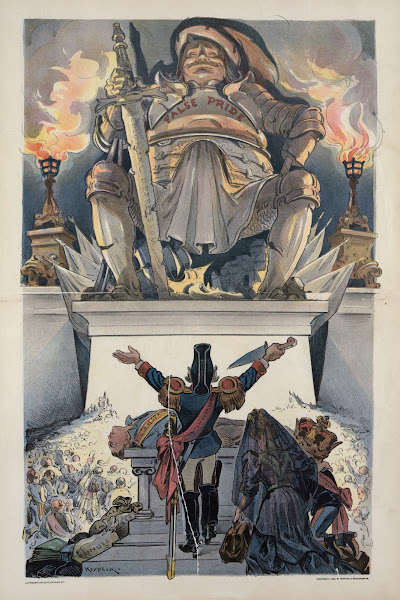 The sacrifice to a crumbling idol 1898