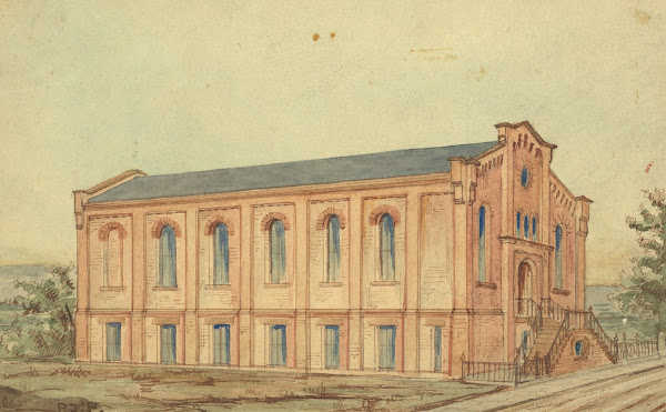 Side View Of Building 1865 1918