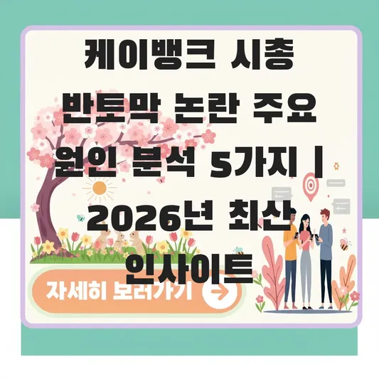 케이뱅크 시총 반토막 논란 주요 원인 분석