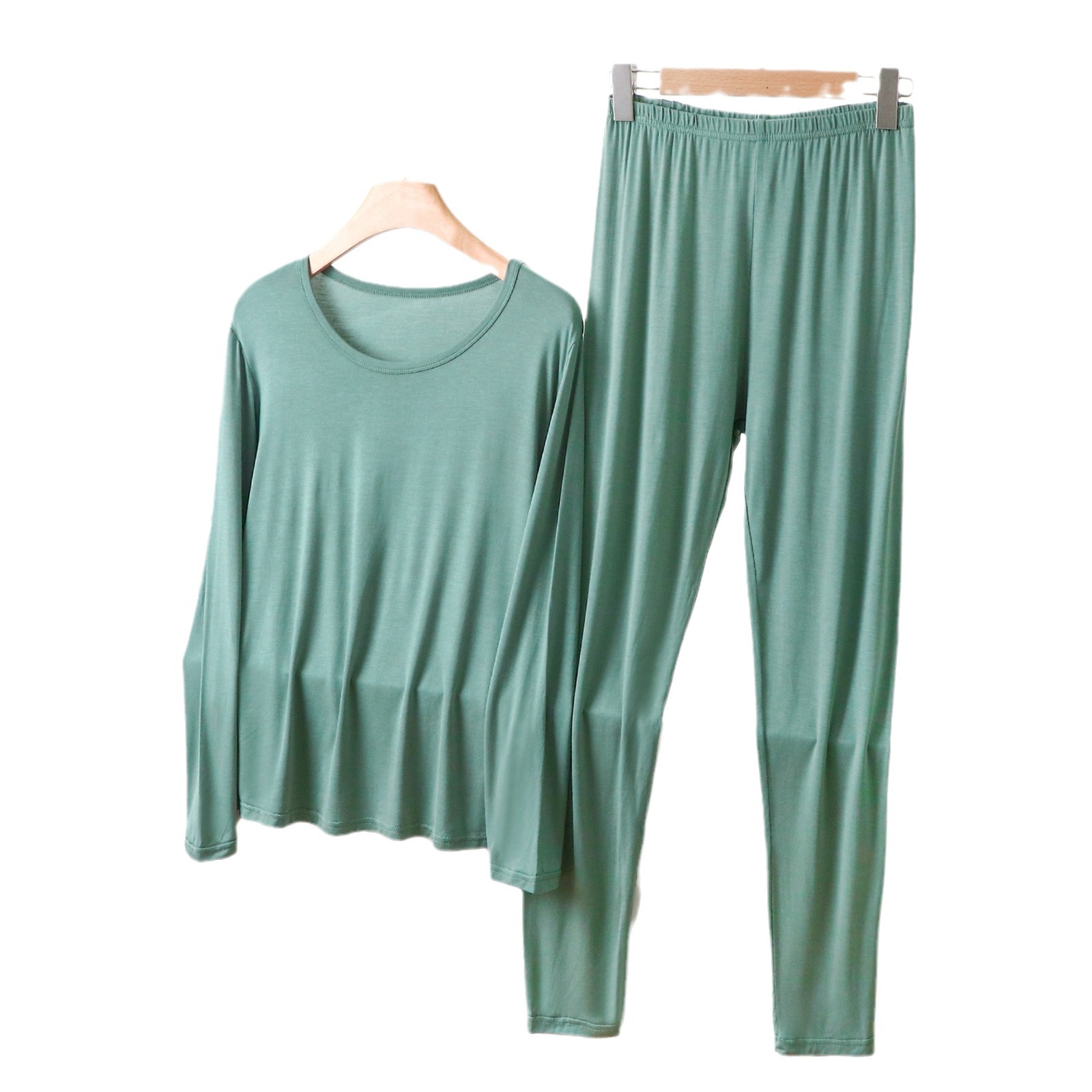 Women's Thermal Underwear Set, Modal, Round Neck, Plus Sizes
