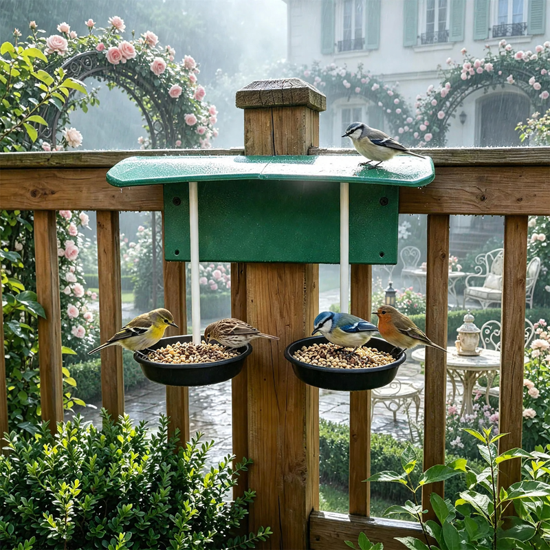 Weatherproof Plastic Bird Feeder for the Garden