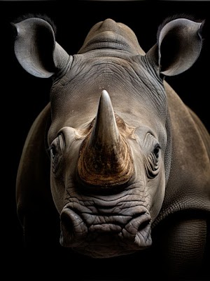 Rhino Face Picture