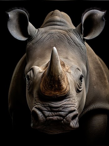 Rhino Face Picture