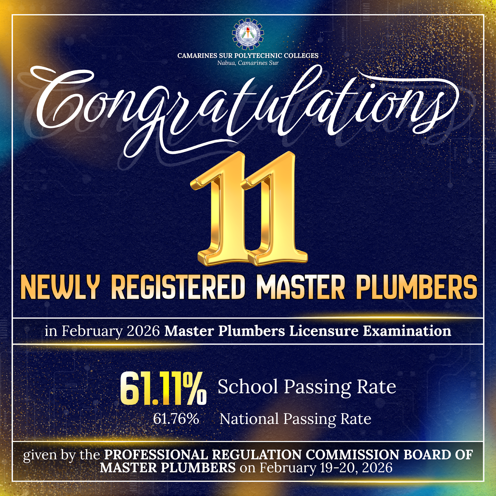 🔧𝗠𝗔𝗦𝗧𝗘𝗥𝗦 𝗢𝗙 𝗧𝗛𝗘 𝗙𝗟𝗢𝗪: 𝗖𝗦𝗣𝗖 𝗣𝗿𝗼𝗱𝘂𝗰𝗲𝘀 𝟭𝟭 𝗡𝗲𝘄 𝗥𝗲𝗴𝗶𝘀𝘁𝗲𝗿𝗲𝗱 𝗠𝗮𝘀𝘁𝗲𝗿 𝗣𝗹𝘂𝗺𝗯𝗲𝗿𝘀