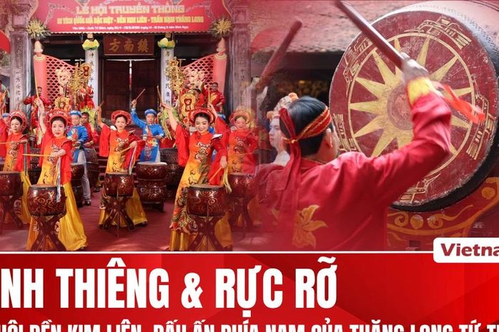 Rực rỡ lễ hội Đền Kim Liên, dấu ấn phía Nam của Thăng Long tứ trấn - Báo VietnamPlus