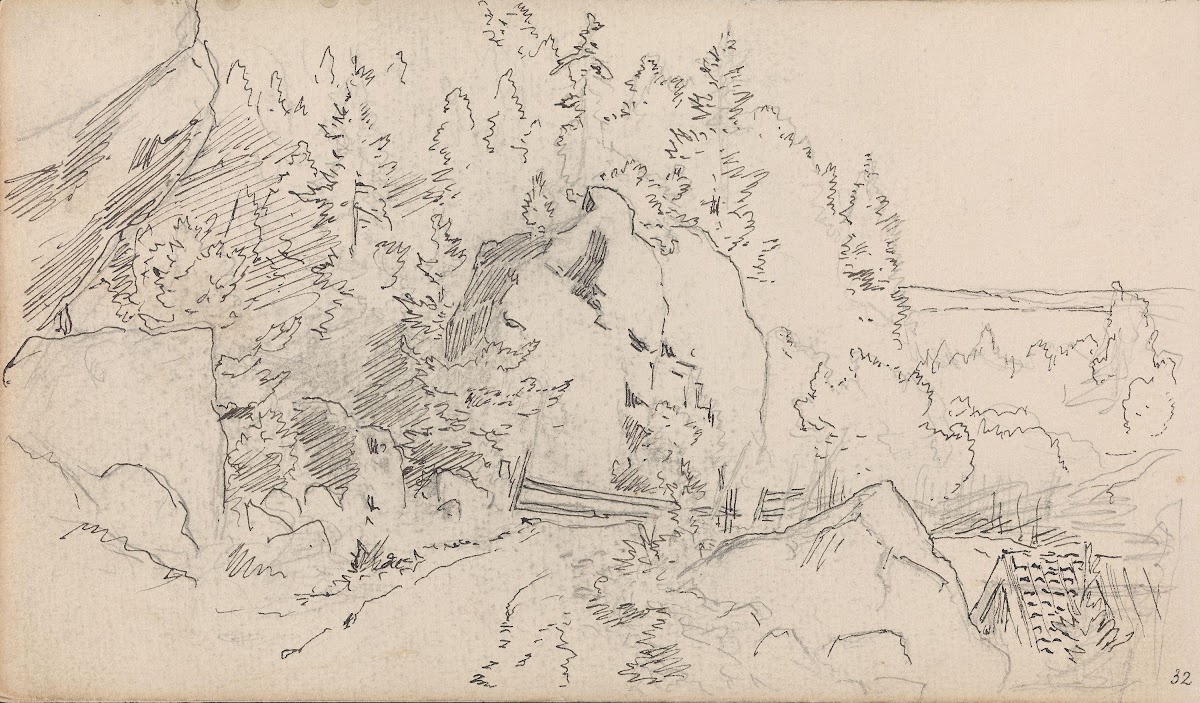 Landskap med vei 1862