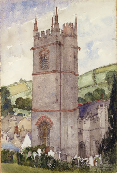 Church Tower Marldon 1924