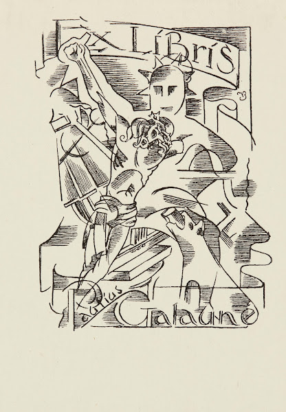 Bookplate of Paulius Galaune 1920   1939