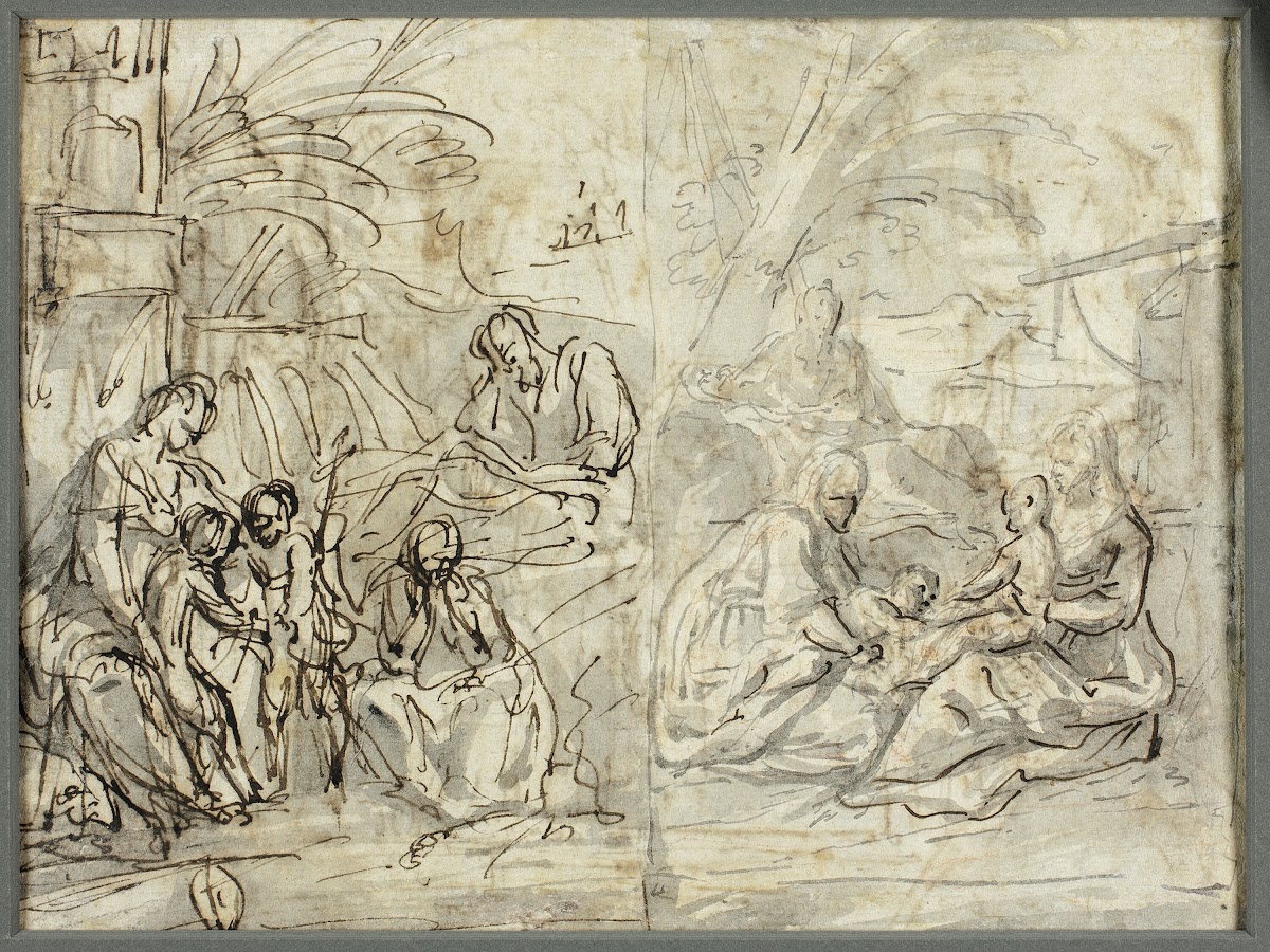 Studies of the Holy Family and Saint John the Baptist 1705 10