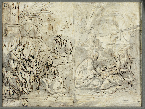 Studies of the Holy Family and Saint John the Baptist 1705 10