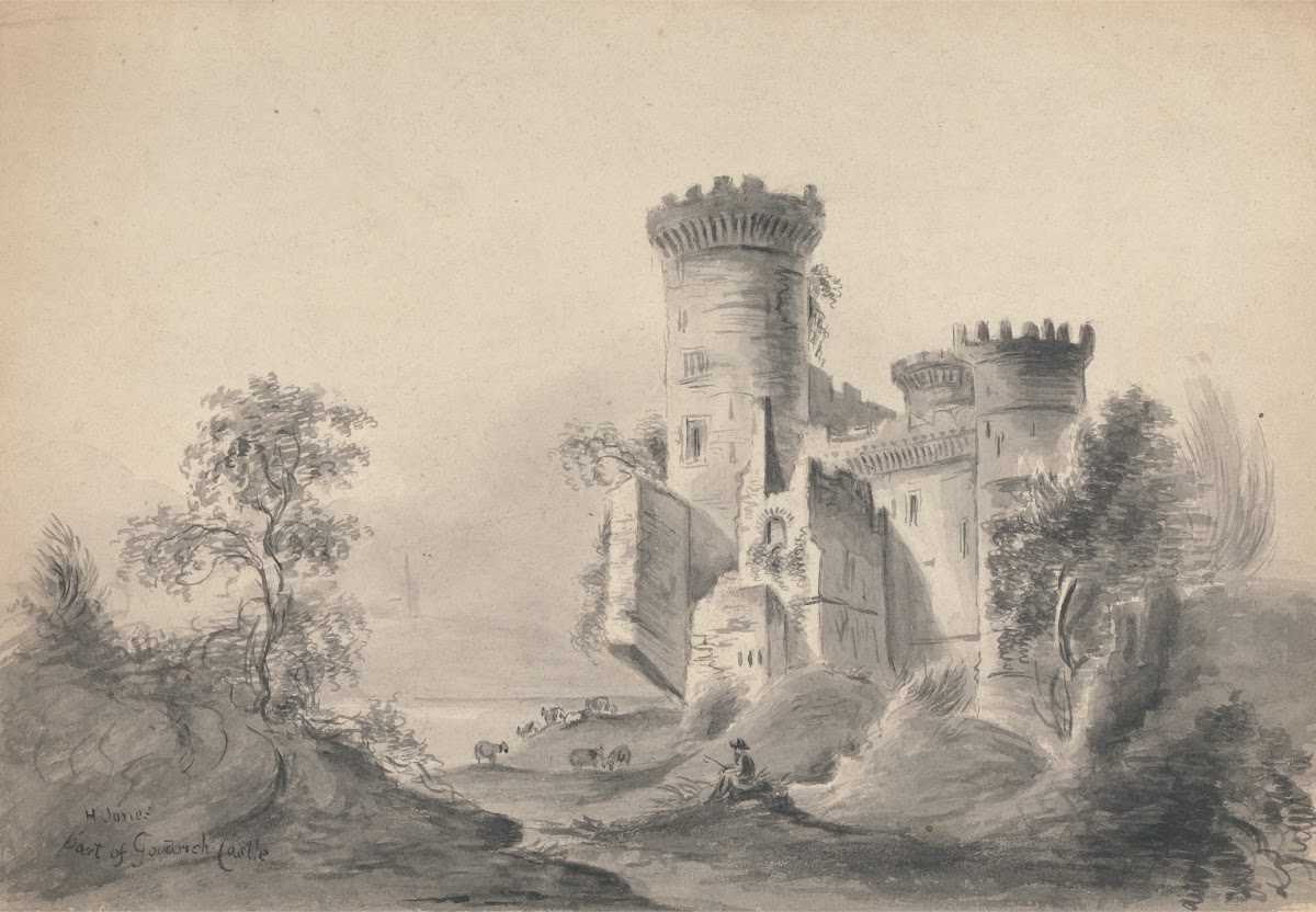 Part of Goodrich Castle 1842