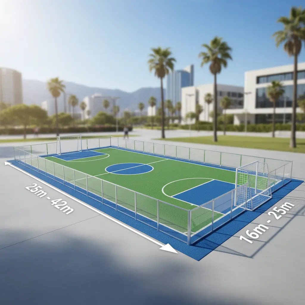 Berapa ukuran lapangan futsal outdoor